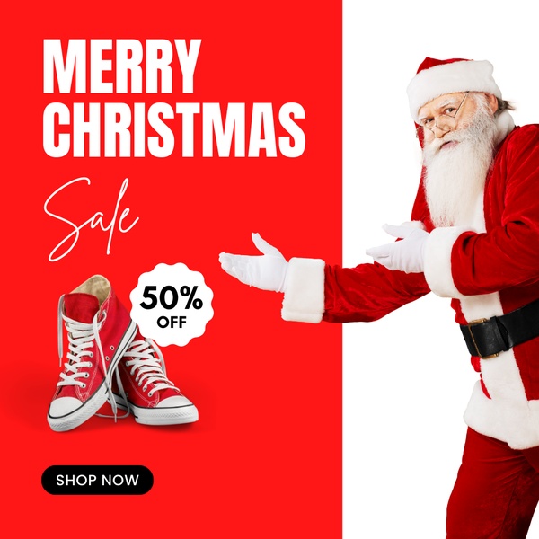sneakers, canvas shoes, high top shoes, casual shoes, athletic shoes, sale promotion, minimalist, energetic, playful, red, christmas